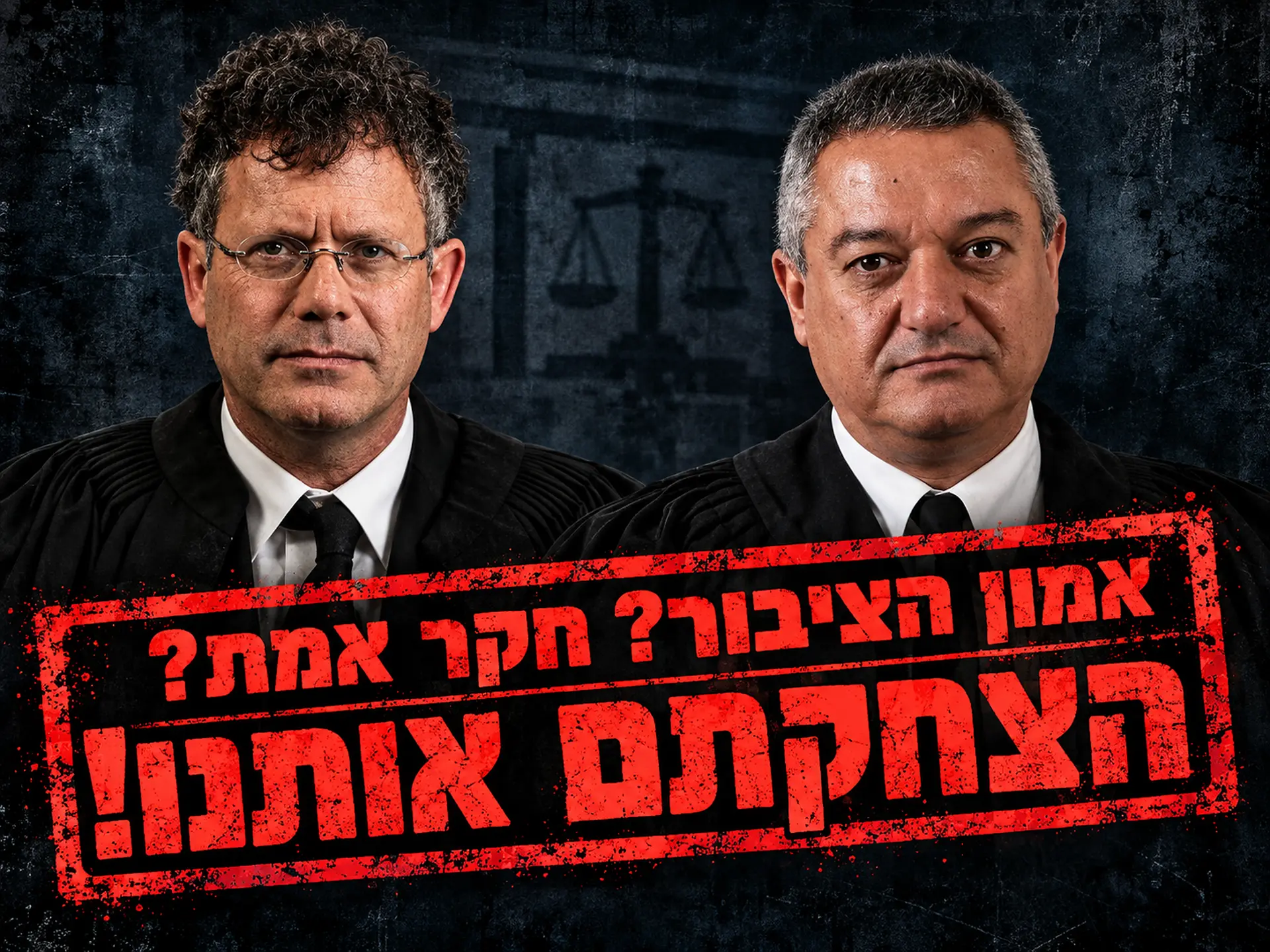 חותמת: אמון הציבור? חקר אמת? הצחקתם אותנו! — על רקע שופטי בג״ץ